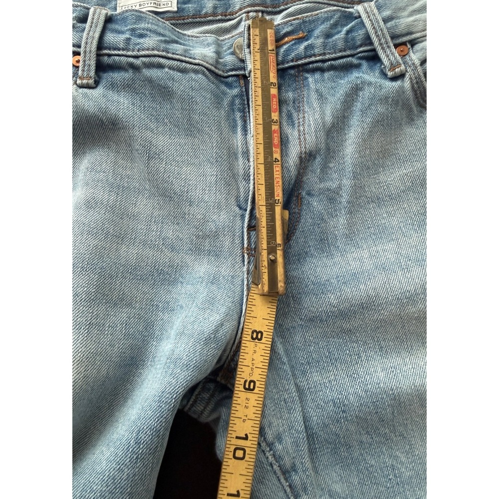Gap 1969 Sexy Boyfriend Jeans Light Wash Blue Denim 26r Relaxed Fit Mid Rise - Picture 6 of 8